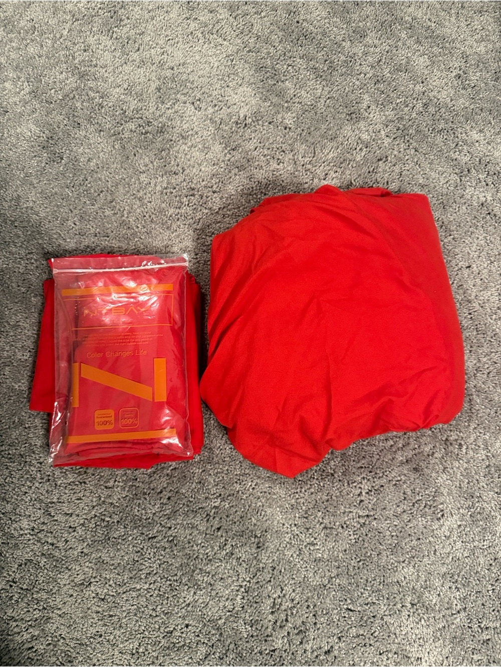 Red Fitted Sheet and Pillow Cases